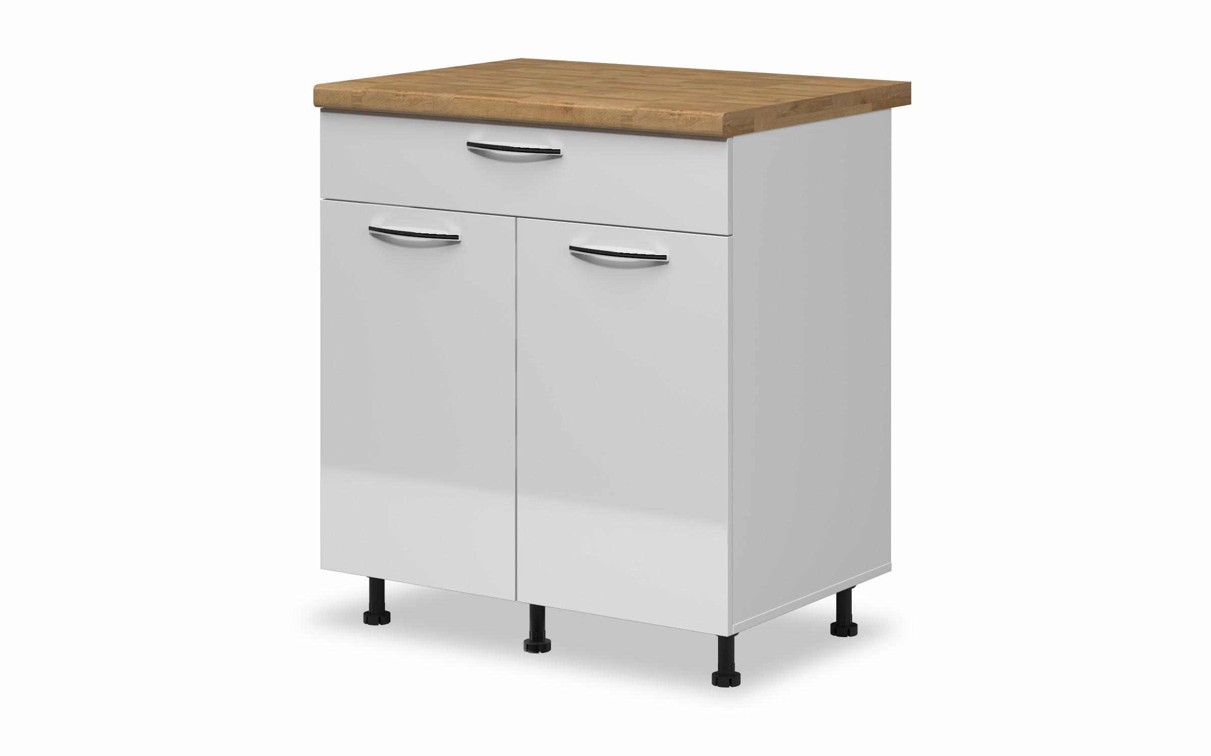 Kitchen cabinet Dakota 51, white gloss  1